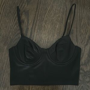 Adika Satin Bustier Crop Top